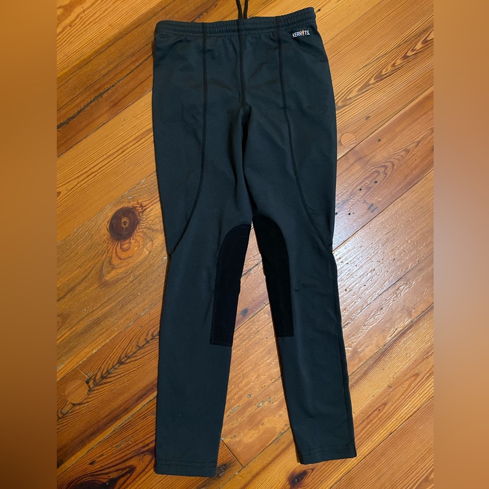 Kerrits Black Horseback Riding Leggings, Girls XL